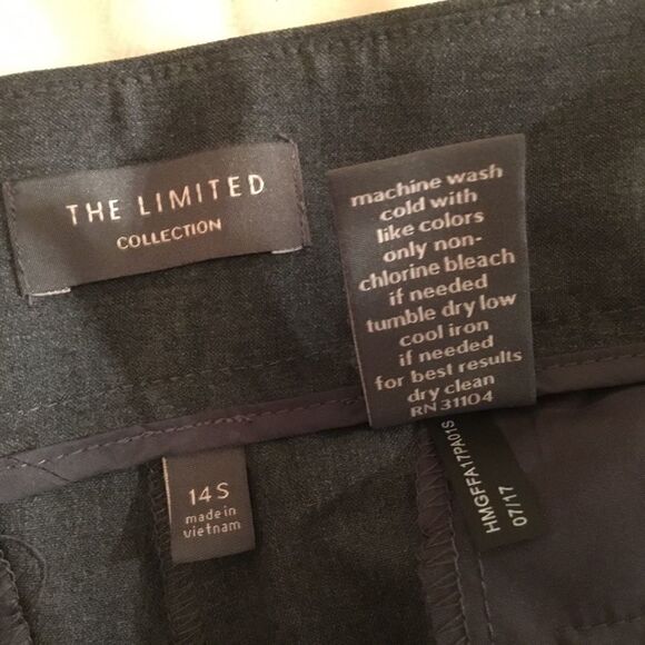 NWT The Limited Women’s Sz. 14S Gray Straight Leg Trousers - Picture 8 of 9